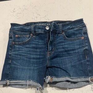 American Eagle Outfitters Dark Blue Jean Shorts